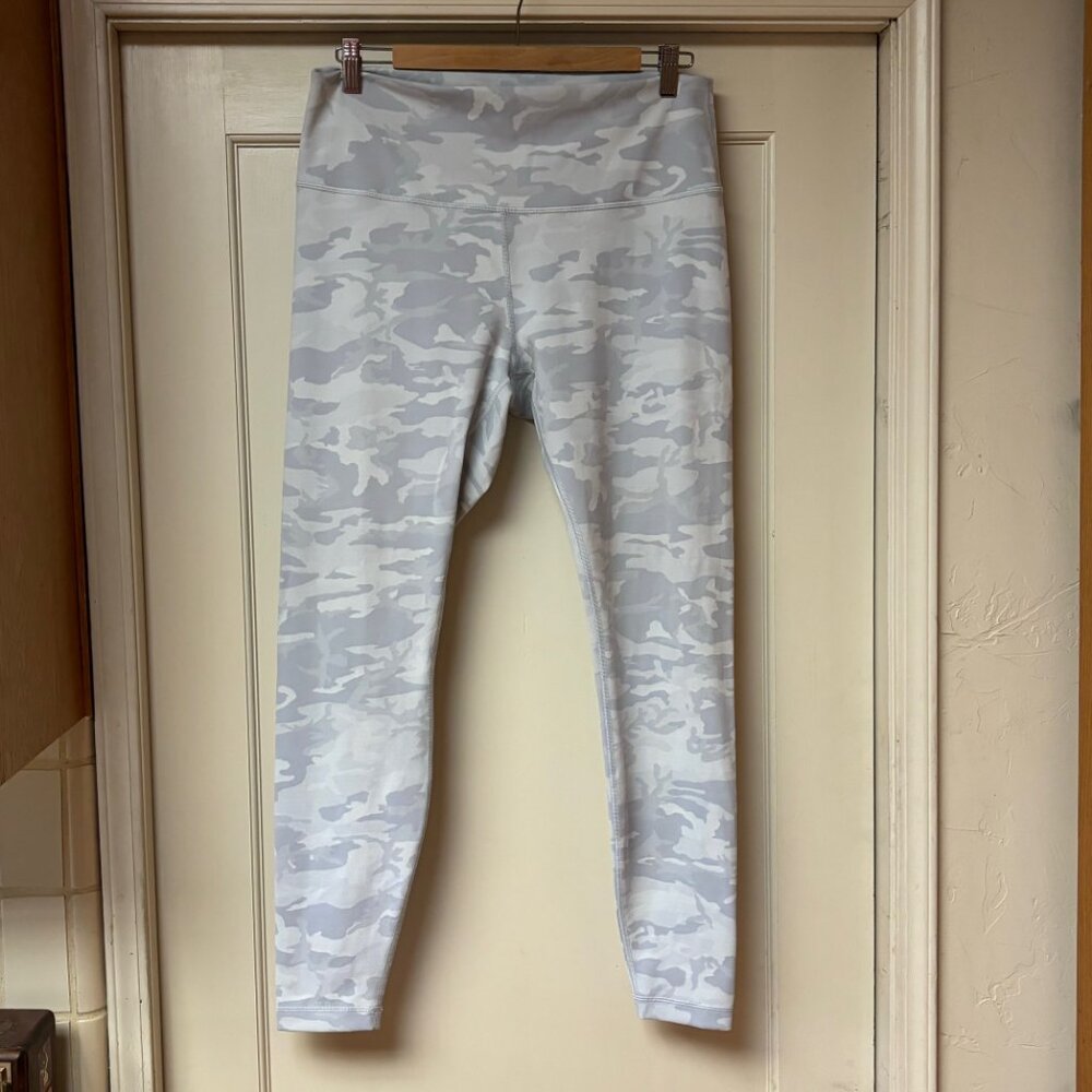 LULULEMON INCOGNITO CAMO JACQUARD ALPINE WHITE STARLIGHT SZ 14 28" INSEAM